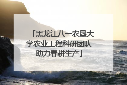 黑龙江八一农垦大学农业工程科研团队助力春耕生产