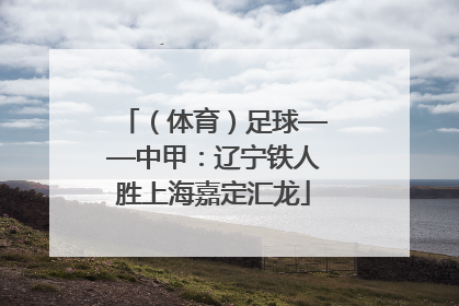 （体育）足球——中甲：辽宁铁人胜上海嘉定汇龙