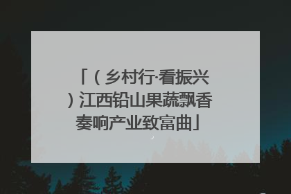 （乡村行·看振兴）江西铅山果蔬飘香 奏响产业致富曲