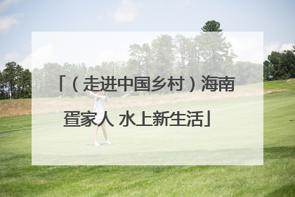 （走进中国乡村）海南疍家人 水上新生活