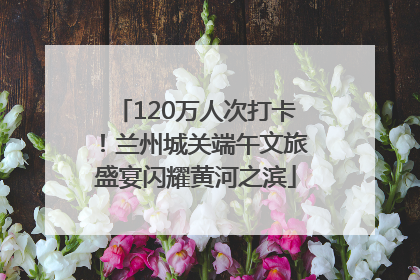 120万人次打卡！兰州城关端午文旅盛宴闪耀黄河之滨