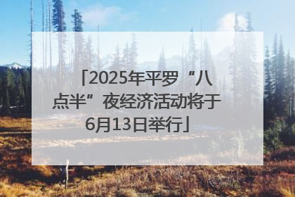 2025年平罗“八点半”夜经济活动将于6月13日举行