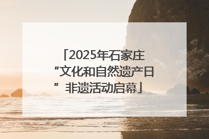 2025年石家庄“文化和自然遗产日”非遗活动启幕
