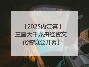 2025内江第十三届大千龙舟经贸文化博览会开幕