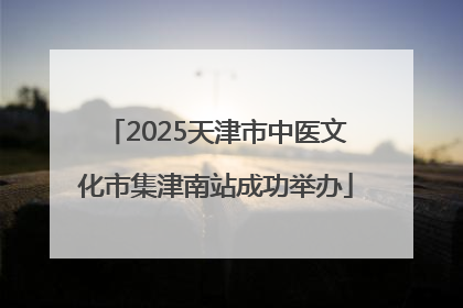 2025天津市中医文化市集津南站成功举办