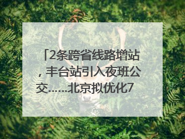 2条跨省线路增站，丰台站引入夜班公交……北京拟优化7条公交线！