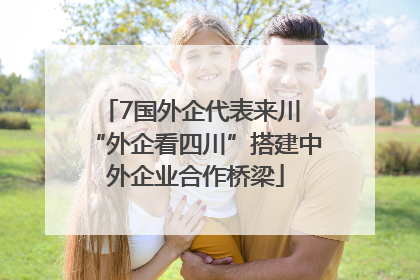 7国外企代表来川 “外企看四川”搭建中外企业合作桥梁