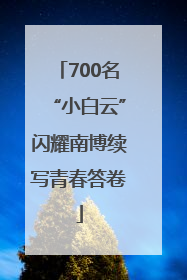 700名“小白云”闪耀南博续写青春答卷